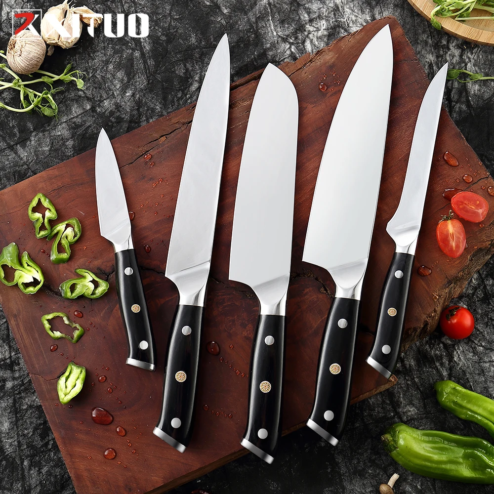 

XITUO Kitchen Knife set Super German Steel Chef Knife Japanese Santoku Utility Knife Cleaver Slicing Paring New Cooking Tool