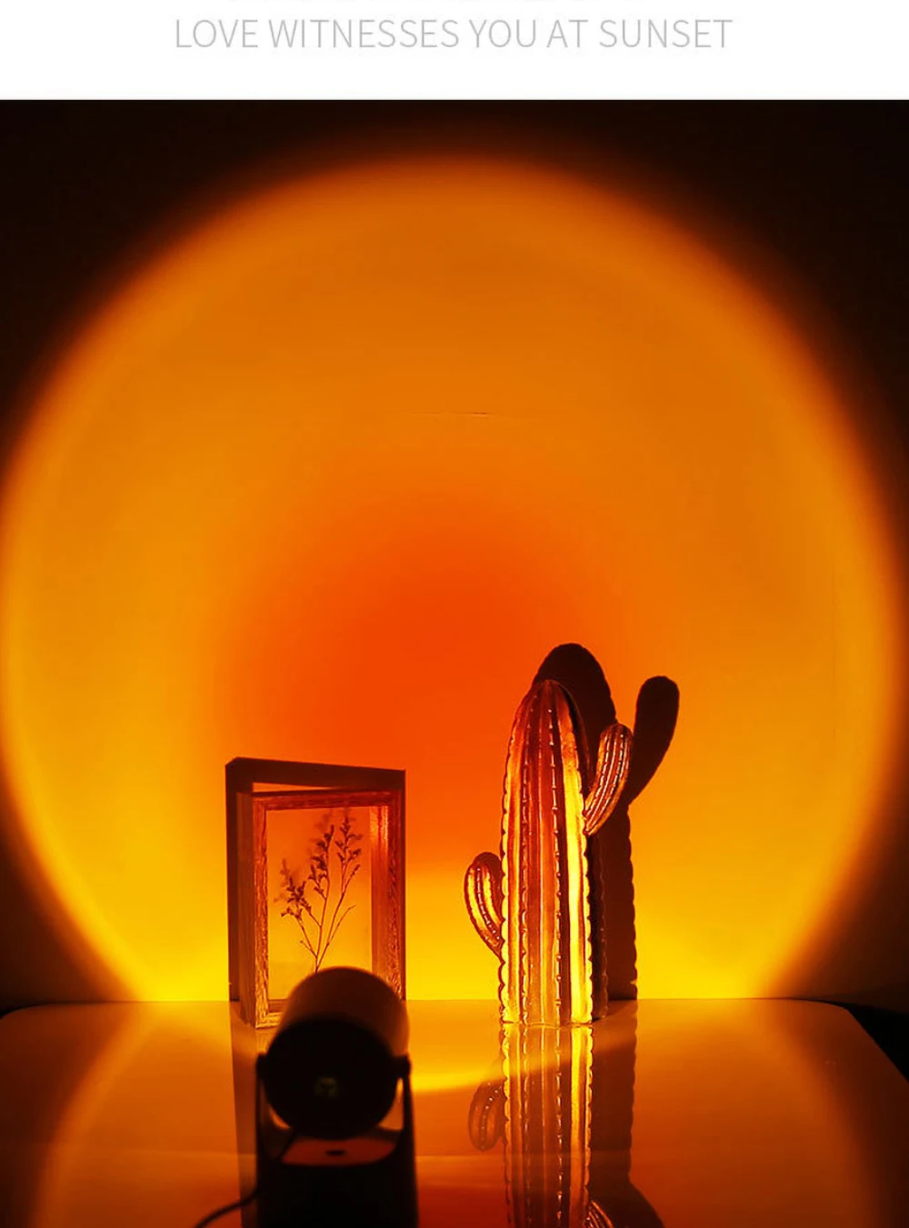 

Sunset Projector Night Lights Bedside Table Lamps Bedroom LED Atmosphere Light