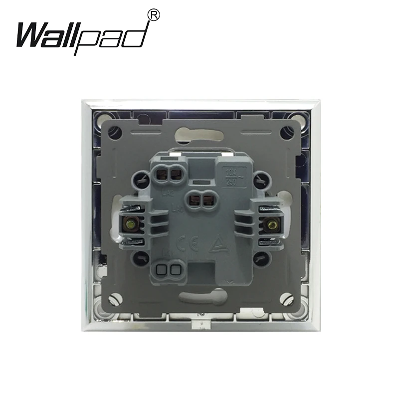 1 контактный переключатель полосный кнопка Wallpad 110 250V белого цвета с украшением в