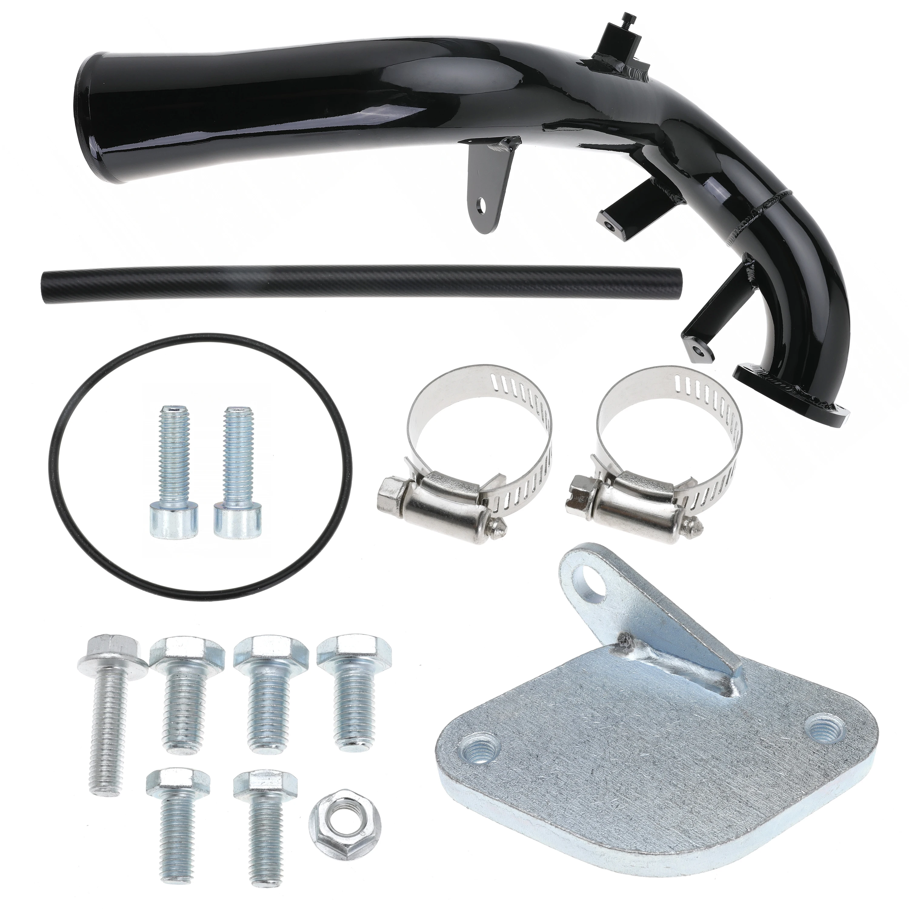 

EGR Delete Kit High Flow Intake Elbow Pipe Tube for 6.6 Duramax LBZ Chevy Silverado GMC Sierra 2500 3500 HD 6.6 2006 2007