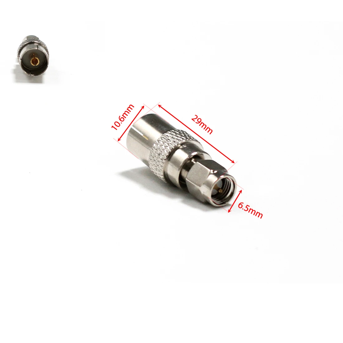 1 шт. IEC PAL DVB-T TV гнездовой разъем к SMA штекерному разъему прямой адаптер новая