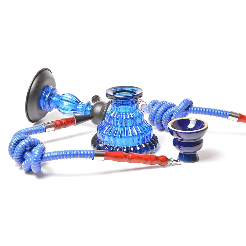 Новинка 2019 портативный дорожный кальян маленькая двойная трубка стеклянный чаша