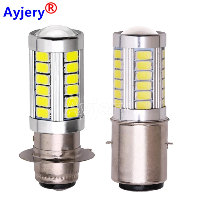AYJERY 2X 12V H6 PX15D H6M светодиодный Ba20d светильник автомобилей головной белого цвета