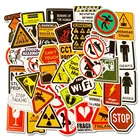Предупреждающие знаки, наклейки с логотипом ноутбука, гитары, скейтборда, чемодана, опасности, напоминания, наклейки, граффити, детская игрушка, 103050 шт.