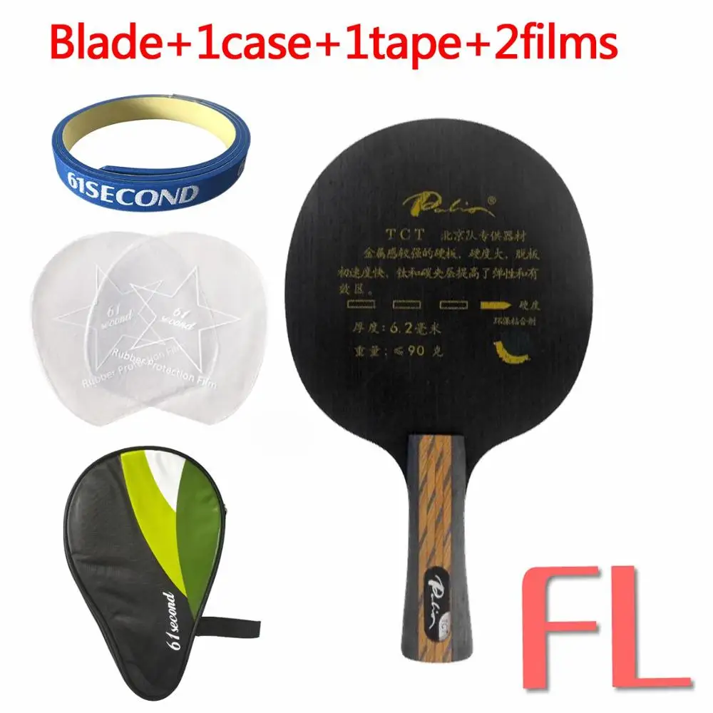 FL with H 1 case Palio TCT Ti+ углеродное лезвие для настольного тенниса пинг-понга - Цвет: FL with H 1 case