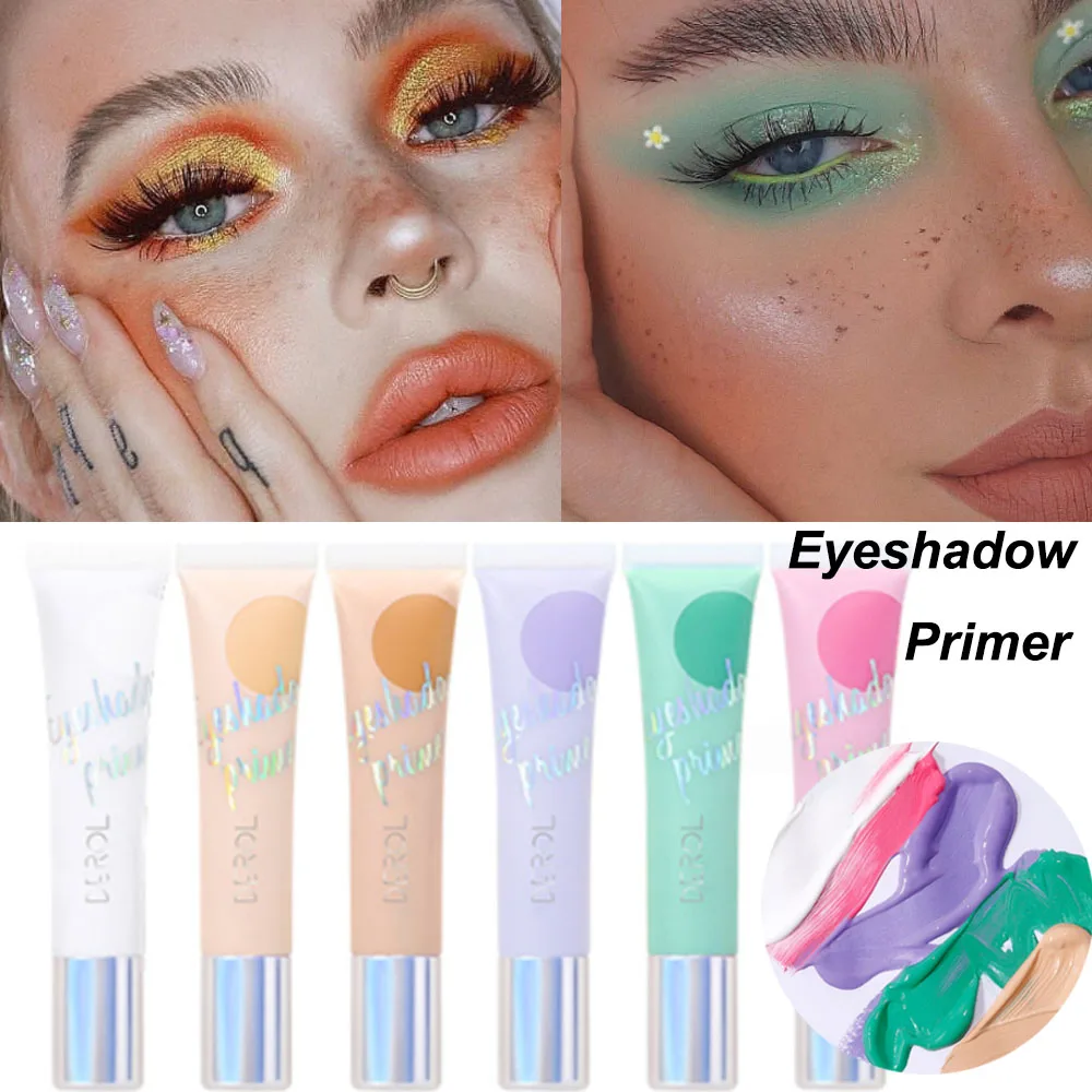 

White Dark Eye Shadow Base Cream Eye Concealer Easy To Color Base Makeup 24 Hours Makeup Waterproof Matte Eyeshadow Primer