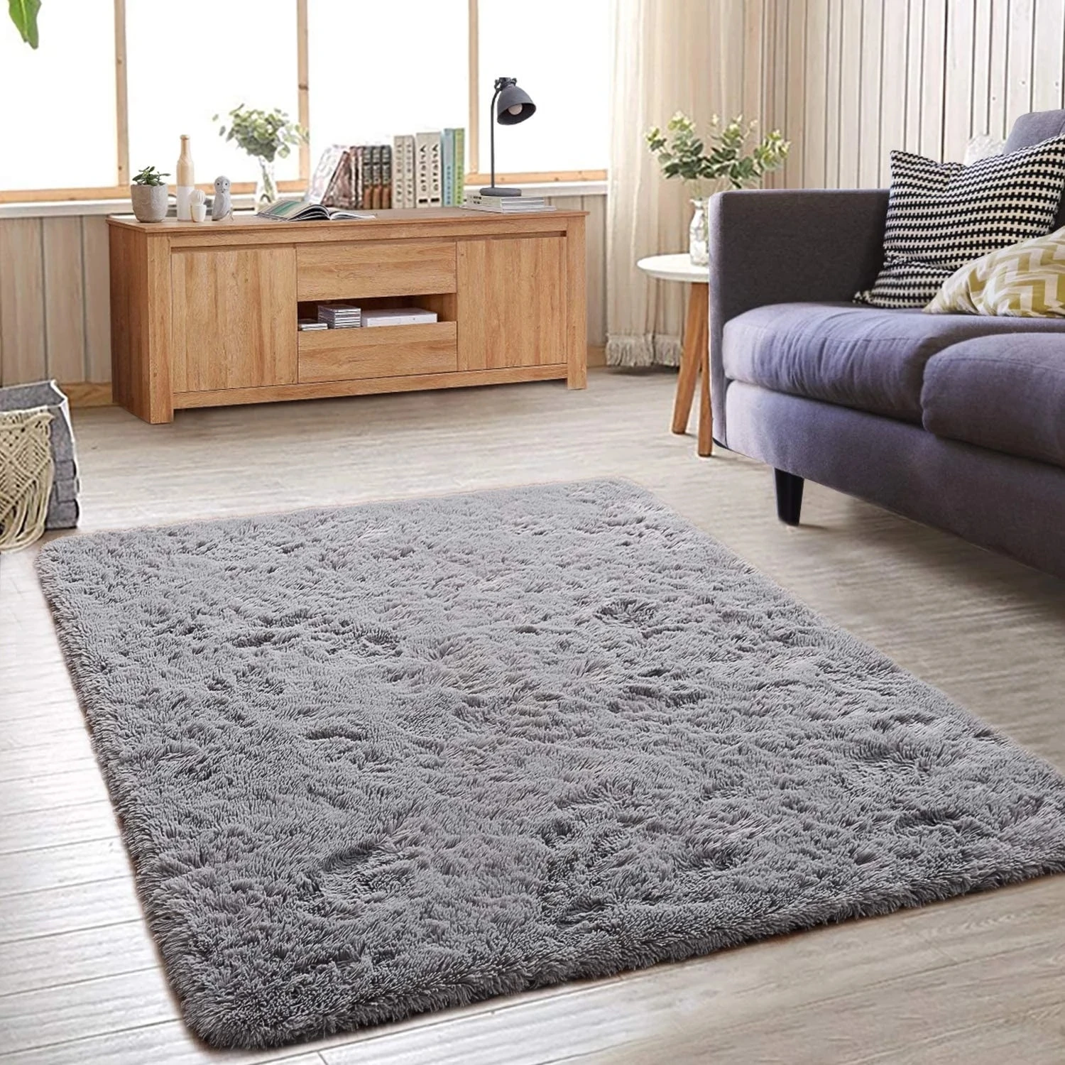 Современный пушистый ковер коврик с ворсом для Гостиная мягкий детской комнаты