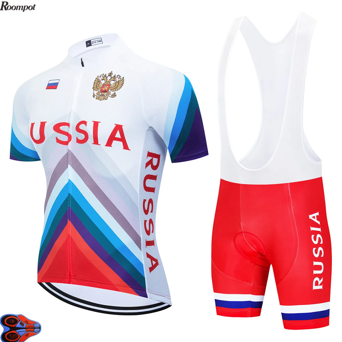 Новинка одежда для велоспорта комплект Джерси национальной сборной России 2020