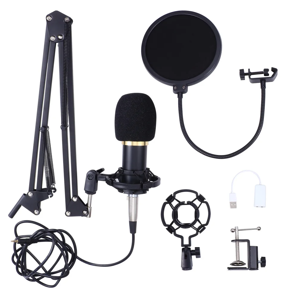 

1 Set Condenser Microphone for Game Conference Call Microphone Streaming Mic