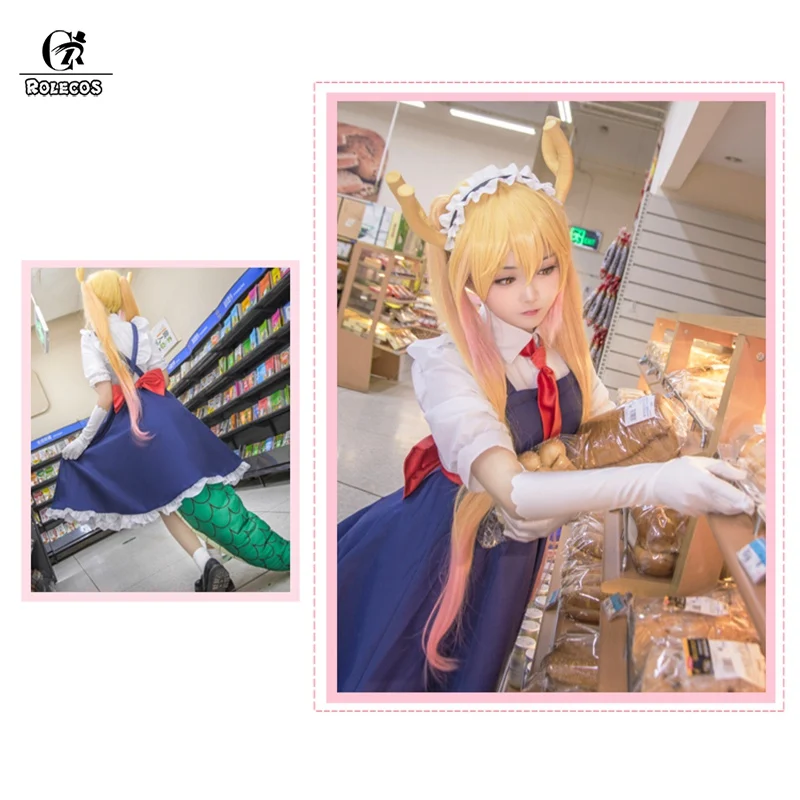 ROLECO японский аниме Kobayashi san Chi no Maid костюм дракона для косплея Tooru ролевых игр|cosplay