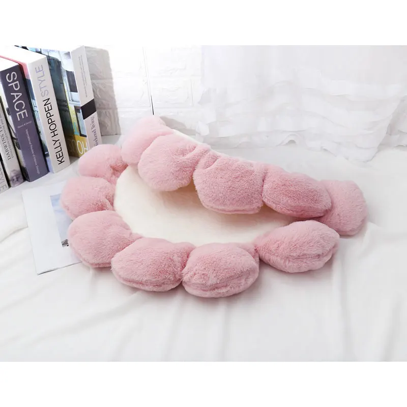 Милая теплая мягкая кровать для собаки в форме цветка водонепроницаемая