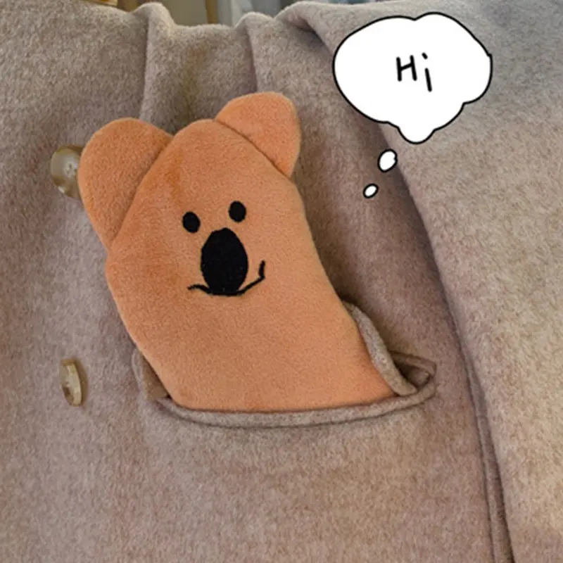 

1PC Kawaii Animal Bear Plush Cosmetic Bags Cute Faux Fur Makeup Case Travel storage Pouch Toiltery Bags Female Wash Beauty Case