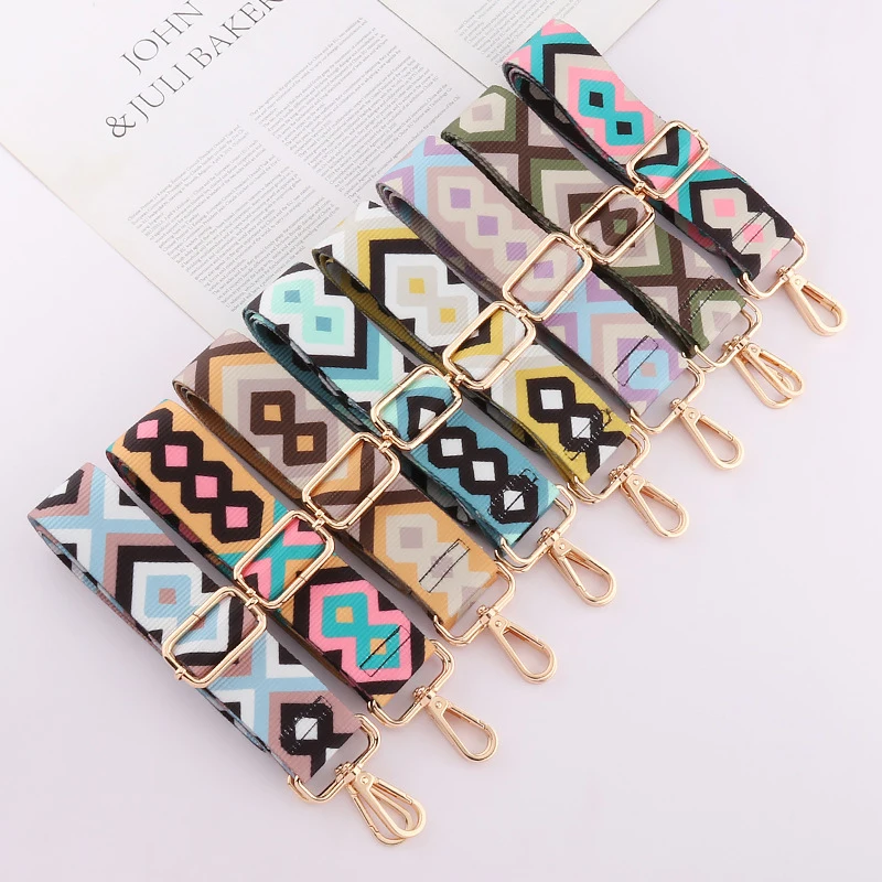 

Women's Bag Straps Colorful Special Pattern Female Cross Bag Handles For Handbag Straps Adjustable Purse Straps Bag Accessories