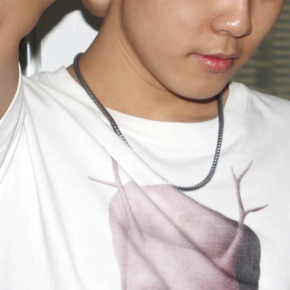 Мужское ожерелье цепочка из тайского серебра 925 пробы этнический дизайн дракона