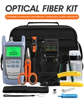 ftth fiber tool kit with fiber cleaver optic power meter kit fibre optica
