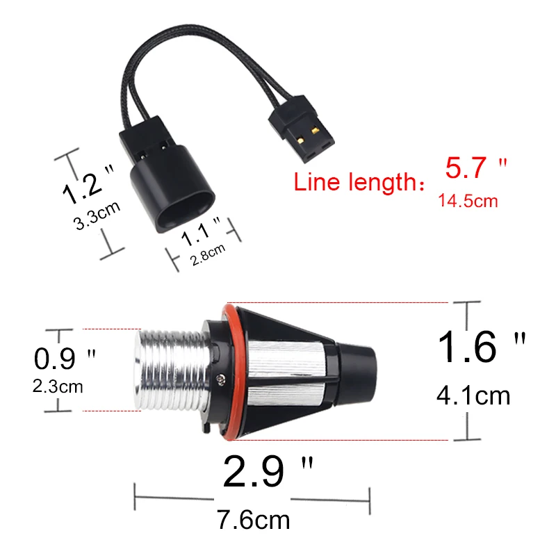 1 пара/2 шт. автомобильные габаритные огни Светодиодные ангельские глазки лампы