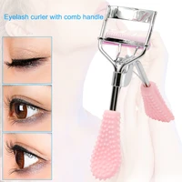nature curling eyelash curler with mini comb 3d stereo curling eyelashes eyes makeup tool sswell