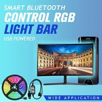 smart bluetooth control rgb light bar waterproof rgb led light decoration backlight lamp night light luminous string for bedroom