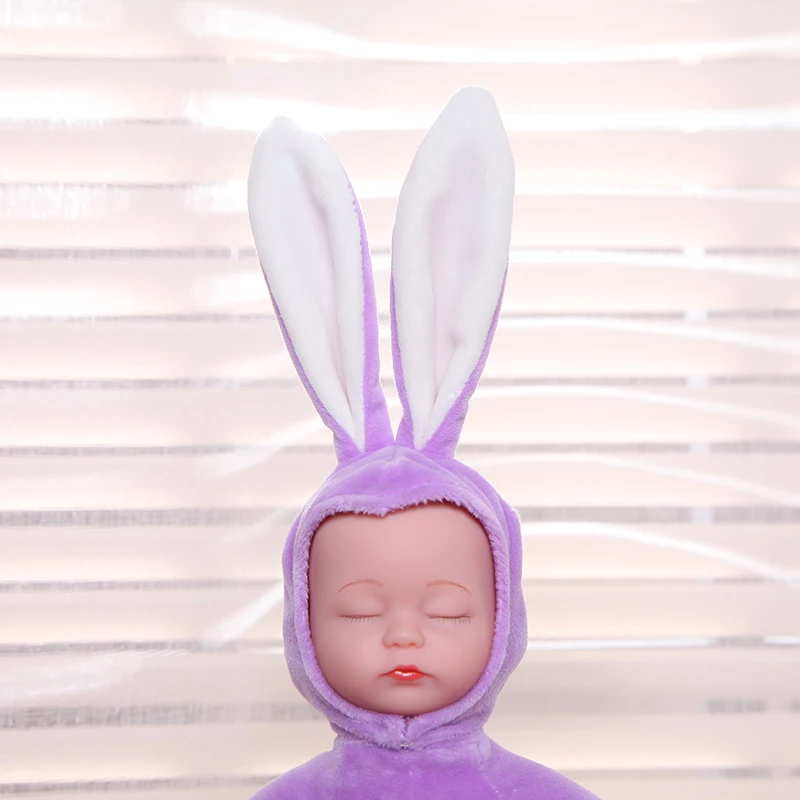 Милый кролик 25 см Детская кукла для сна мягкие плюшевые силиконовые игрушки