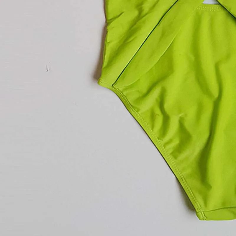 

Paotang 2021 Summer New Brazilian Bikini Swimsuit Women Solid Color Multicolor Chest Jewelry Embellishment Design Poly Chest