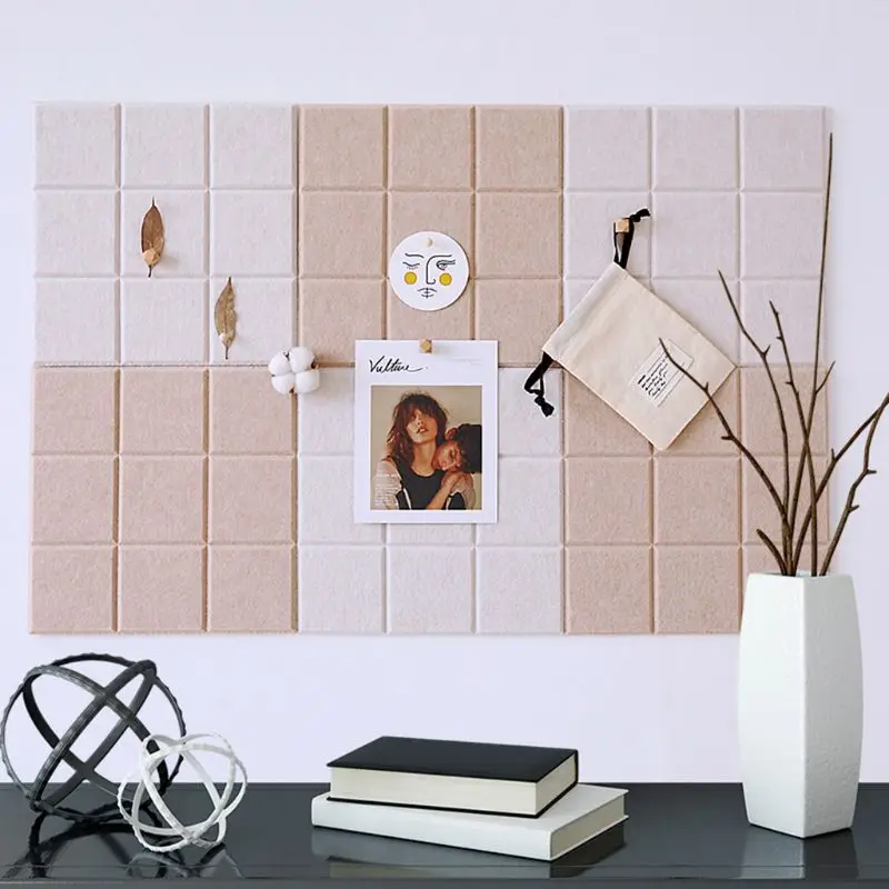 

Nordic Style Felt Background Letter Board Photo Wall Household Message Display B85B