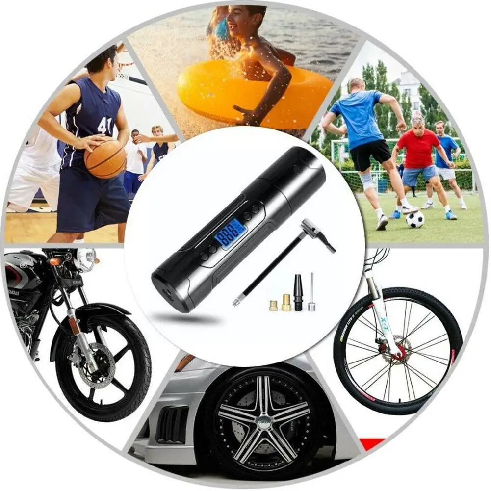 Воздушный компрессор для автомобиля портативный насос шин с цифровым