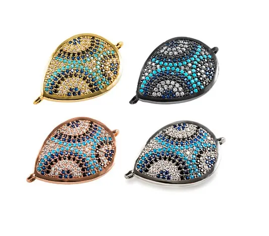 

17*27 мм капли воды Кристалл микро проложить cz Циркон кубического циркония бусины DIY ожерелье Шарм Браслет Разъемы Изготовление etg24