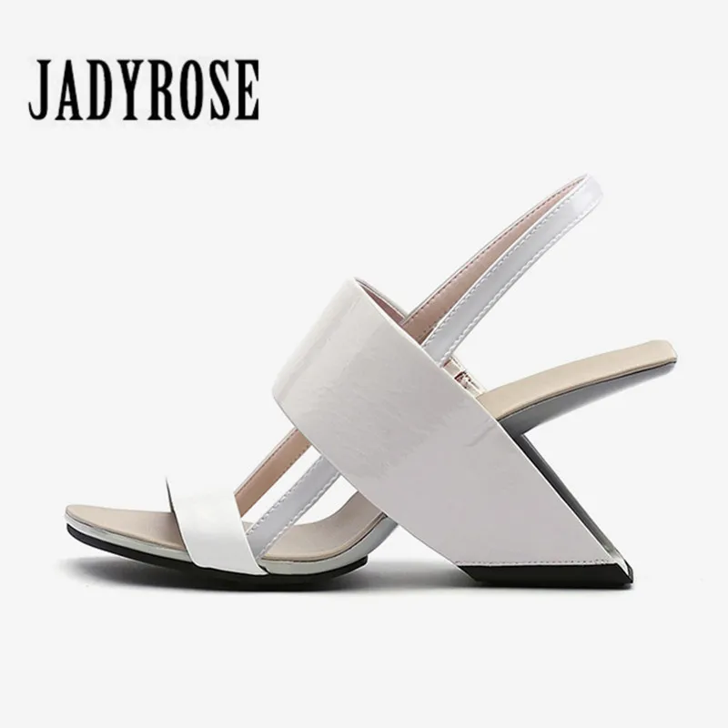 

2020 Fashion Women Sandals High Heel Square Toe Wedges Shoes Women Leather Open Toe Slippers Casual Designer Back Strap Pumps