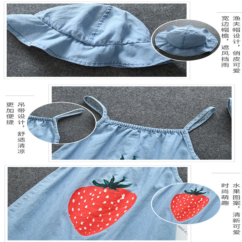 Одежда для новорожденных девочек комплекты летней одежды джинсовый комбинезон +