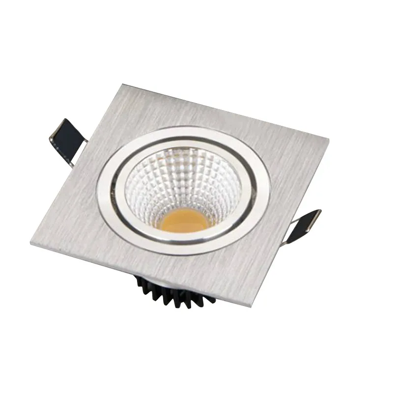 Single Head Silvery Светодиодный Светодиодный светильник с двойной головкой COB 110 V-220 V 3W 7W 12W Потолочный встраиваемый светильник точечные потолочные светильники 3000 K/4000 K/6000 K - Испускаемый цвет: Single Head Silvery