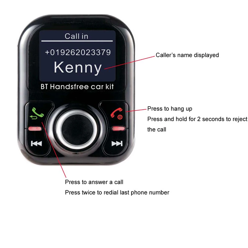 Автомобильный комплект громкой связи беспроводной Bluetooth FM передатчик ЖК дисплей