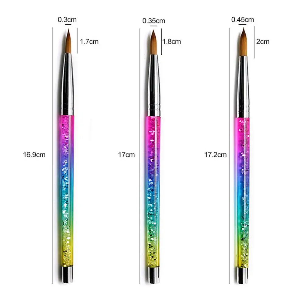 30% кисти для ногтей Волшебная Радужная градиентная струящаяся Алмазная