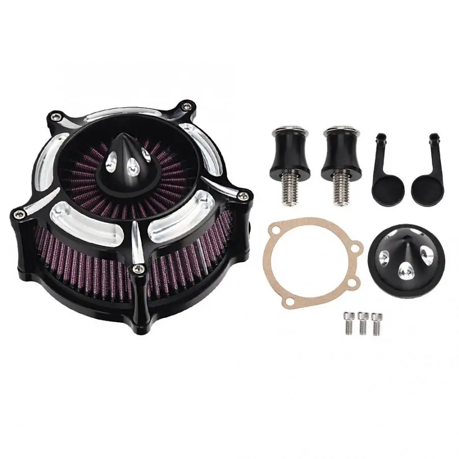 

High Quality Four Hole Turbine Air Intake Filter Cleaner Motorcycle Modification Accessory Motorcycle Air Intake Filter