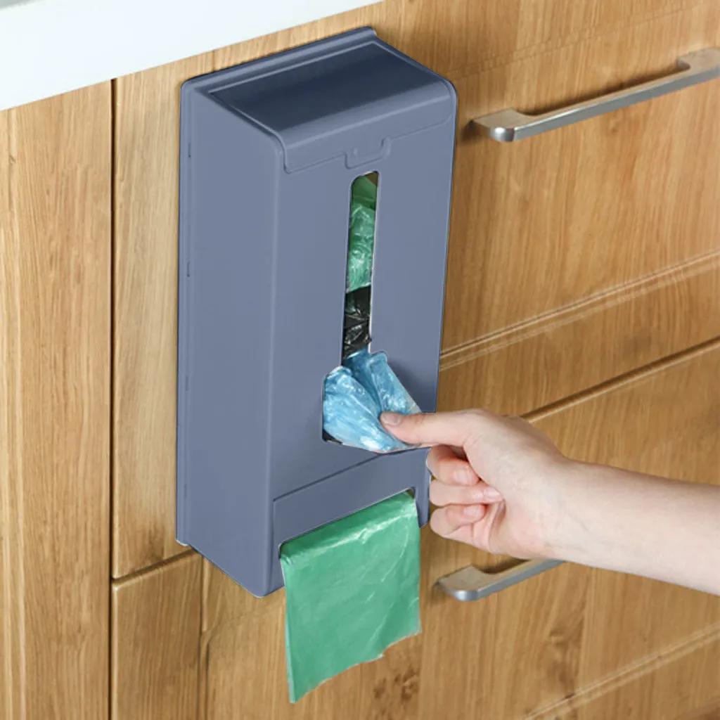 Настенный мешок для мусора коробка хранения кухня съемный пластиковый Мода