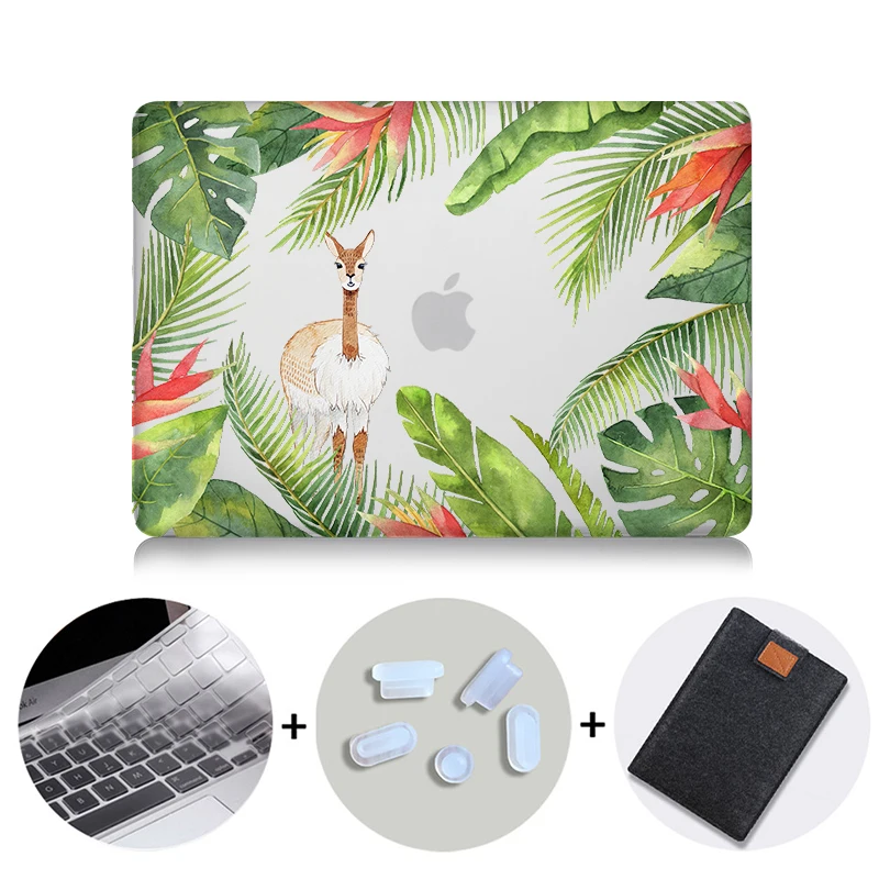 Чехол для ноутбука MTT с изображением цветов животных для Macbook Air Pro retina 11 12 13 15 Touch bar, чехол для macbook Pro 13 15 дюймов A1989 A1990 - Цвет: MB04