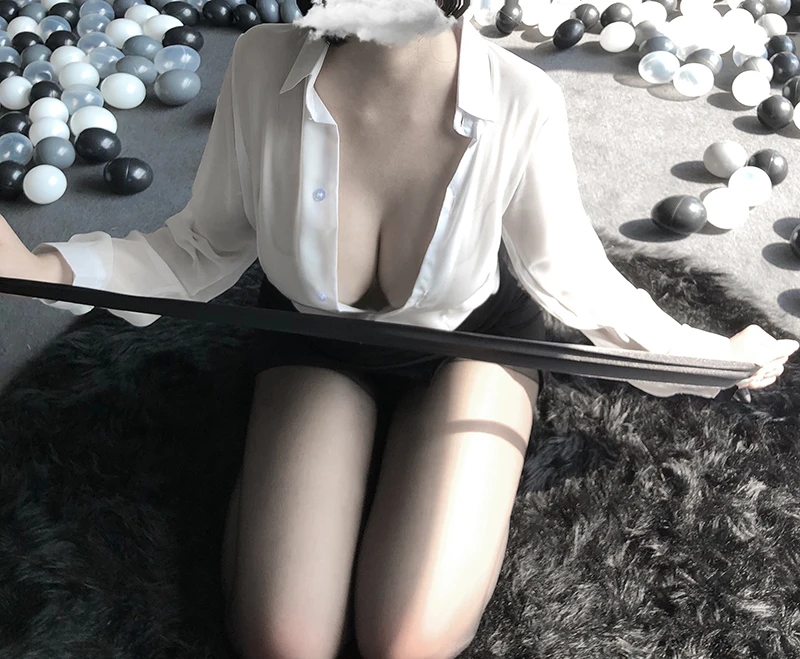 

Sexy Lingerie Office Teacher Uniform Cosplay Costumes Long Sleeve Shirt Mini Skirt Women Erotic Porno Temptation College Girl