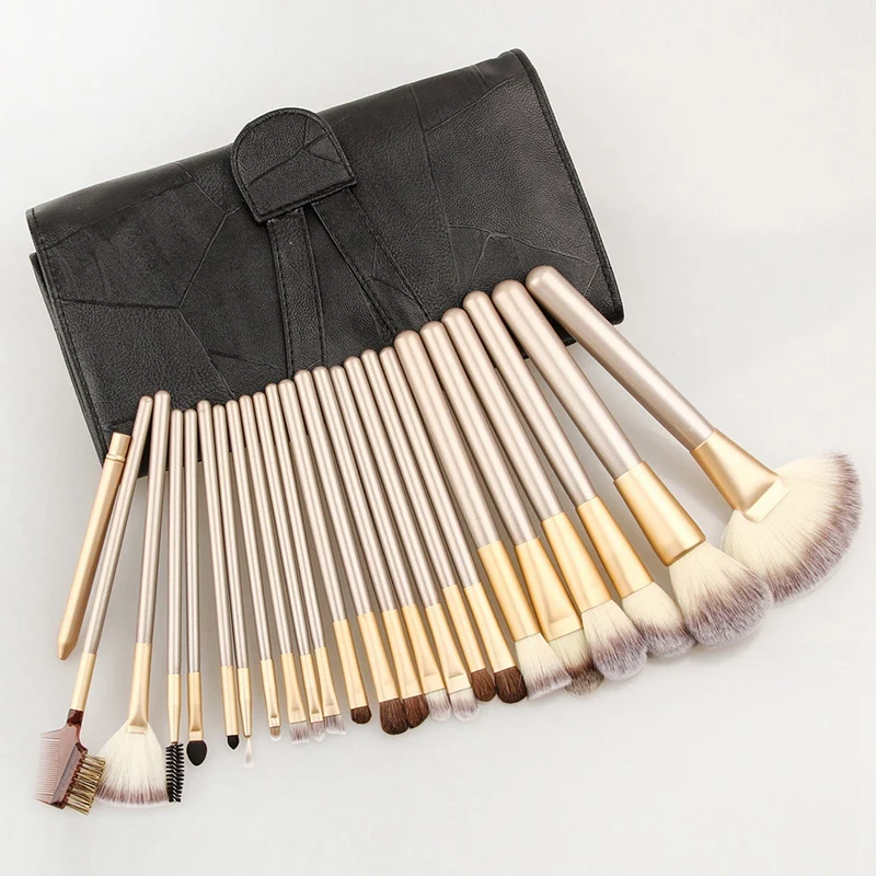 

RANCAI Maquiagem Profissional Completa Soft Cosmetic Foundation Powder Blush Eyeliner Brush with Bag
