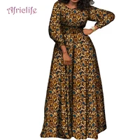 plus size dresses for women 4xl 5xl 6xl soft cotton with zipper african clothing fall ankle length pleated dresses wy8243
