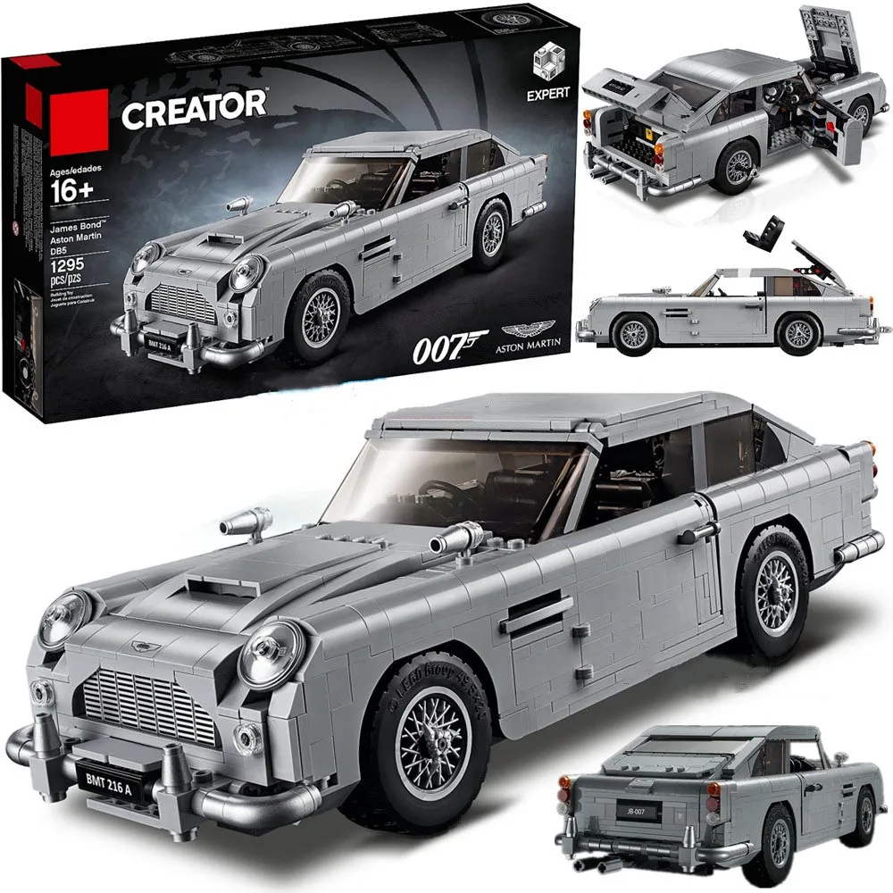 Technic Series 21046 Aston Martin DB5 Набор строительных блоков Кирпичи Детские модели автомобилей подарки игрушки совместимы с 10262