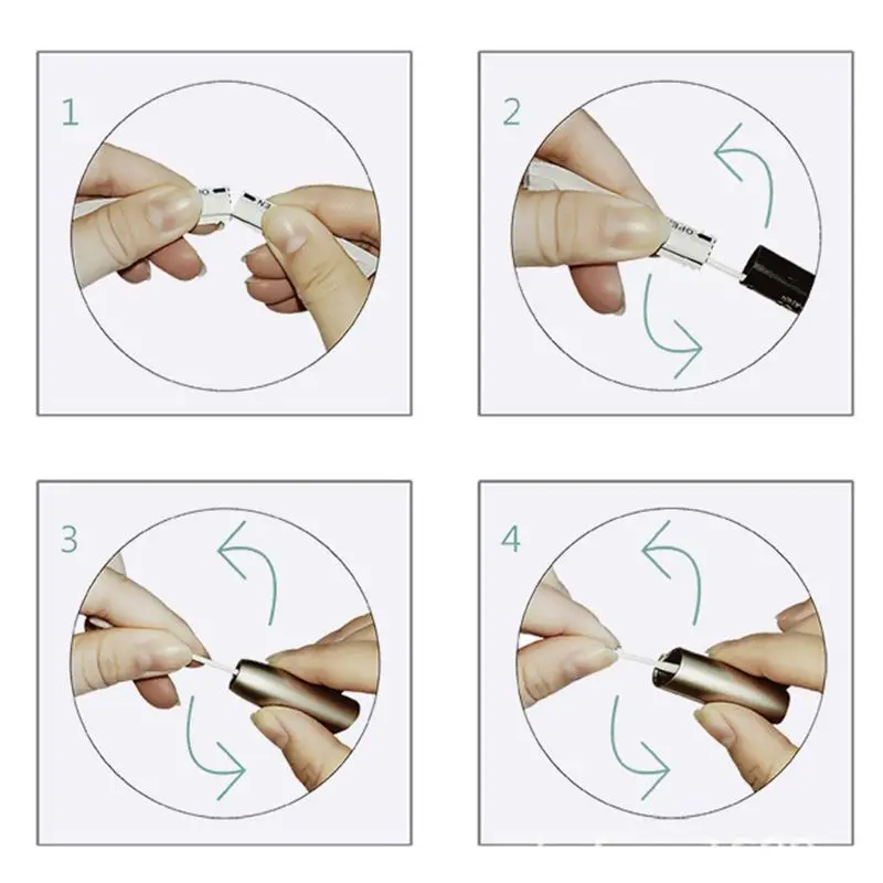 180 шт./корт. Палочки для очистки с двойной головкой влажные спиртовые ватные