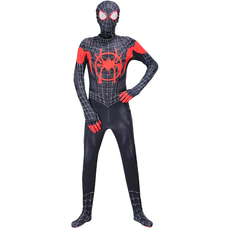 

anime kids adult spider costume man suit miles morales zentai cosplay bluey fantasia mask