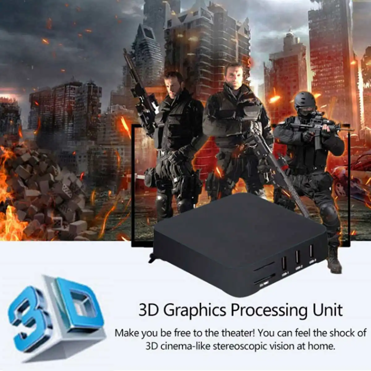 4GB 64GB 4K Android 10 Smart Box HD 3D 2.4G WiFi S905W Quad Core Media Player smart tv android box TV | Электроника