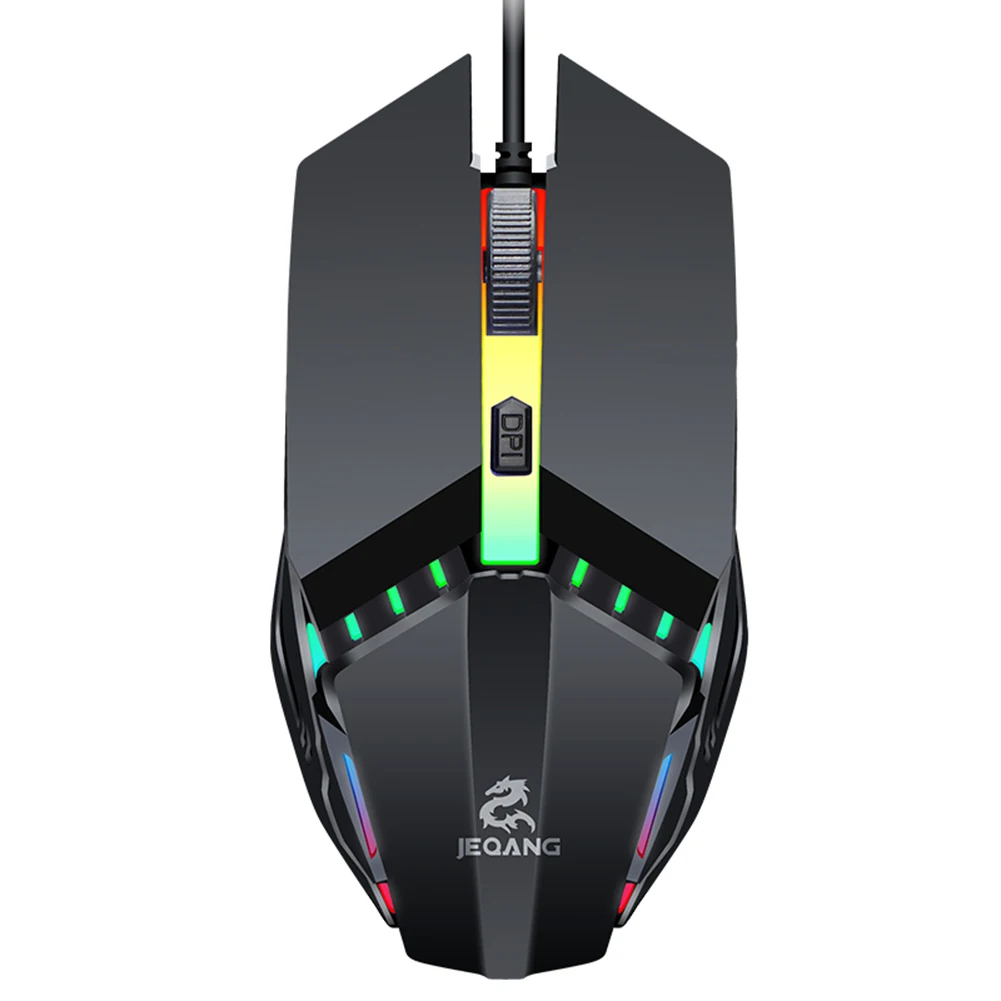 

Gaming Mouse for Computer PC 1600DPI Adjustable Backlight USB Wired Mice Laptop Computer Ergonomic Mice Silent