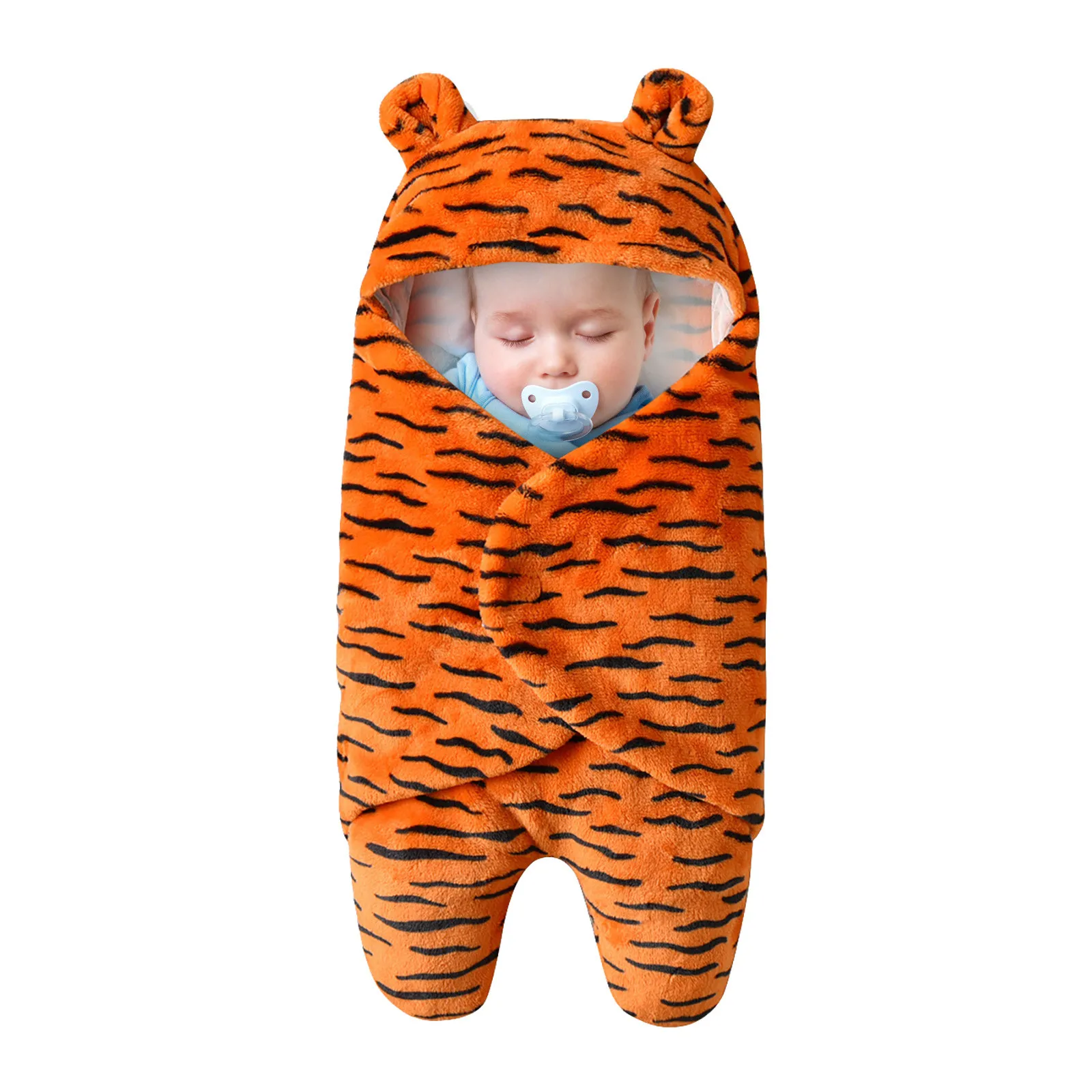 Модное детское одеяло плюшевый медведь обернутая детская одежда спальный мешок