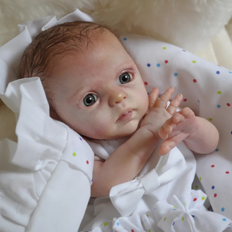 10 inç yeniden doğmuş bebek kiti vücut bezi ekstremite kafa yeniden doğmuş bebek kiti simülasyon bebek oyuncak Mini taşınabilir bebek DIY boş bebek parçaları