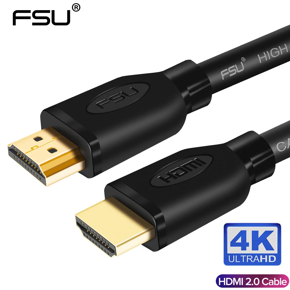 Позолоченный HDMI кабель 2,0 4 K 1080 P кабель «Папа-папа» 0,5 м 1 м 1,5 м 2 м 3 м адаптация для HDTV lcd PS3 проектор компьютера