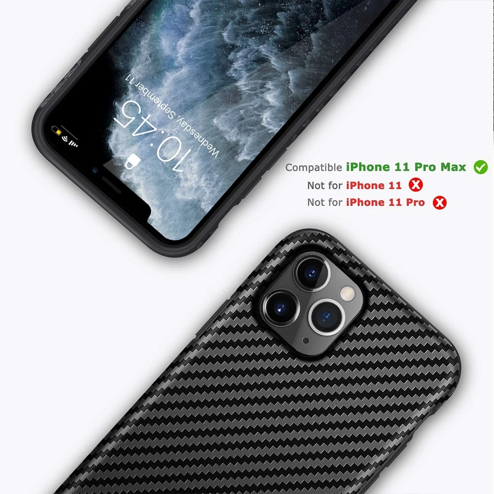 Защитный экран чехол для iPhone X Xs 8 7 из углеродного волокна Кожаный 5 5S SE 6 6S Plus
