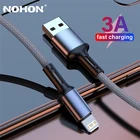 USB-кабель для быстрой зарядки для iPhone 13, 12, 11 Pro, X Max, 6, 6s, 7, 8 Plus, Apple iPad, оригинальная линия, шнур для передачи данных, зарядное устройство, провод 3 м