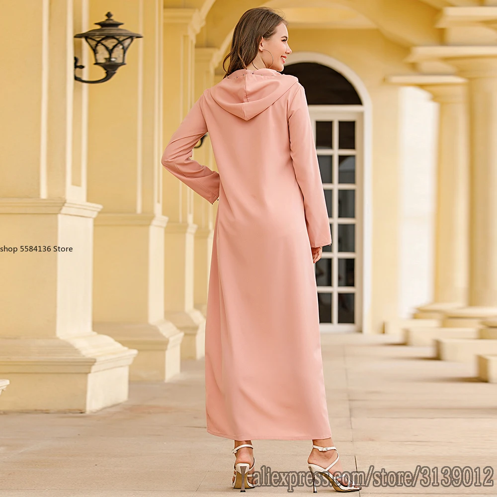 Robe Musulman Djellaba Femme Eid Kaftan Dubai Abaya Turkey Hijab Muslim Dress Ramadan Caftan Islamic Clothing Abayas For Women