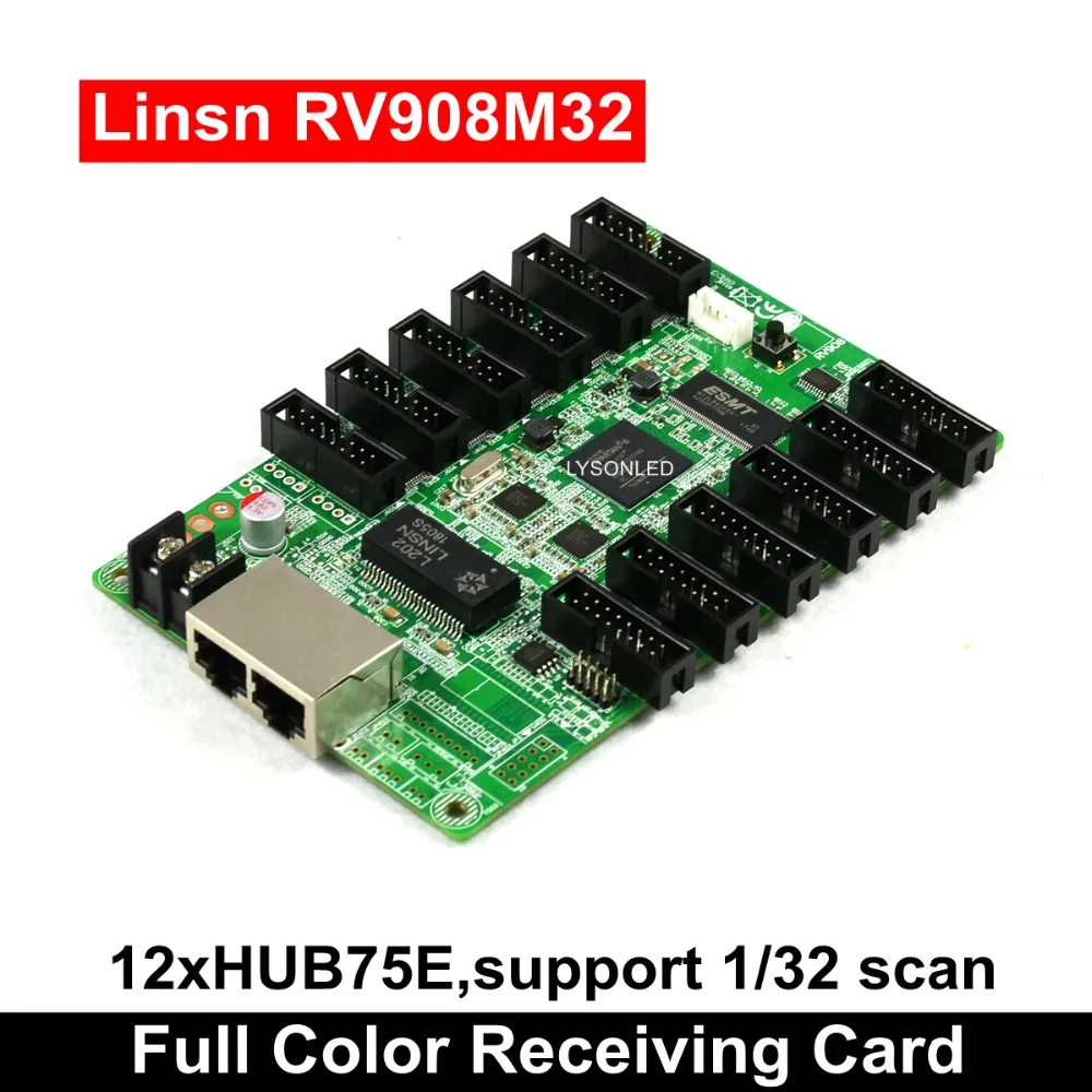 Полноцветный светодиодный дисплей, приемная карта Linsn RV908 RV908M32, работающий в помещении SMD P2 P2.5 P3 светодиодный модуль